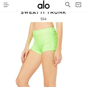 Alo Yoga Sweat It Trunk Glowstick